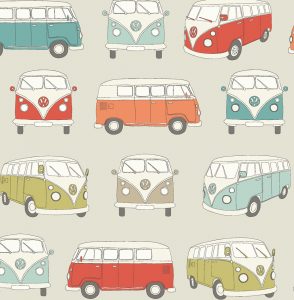 VW Campervan Fabric Multi - Main - 103808