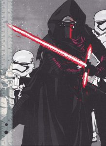 star wars fabric force awakens grey
