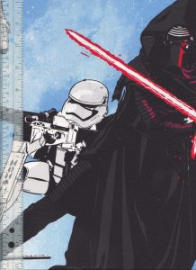 star wars fabric force awakens blue