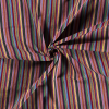 Vibrant Jacquard Stripe Fabric | Check Rainbow