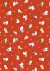 Castle Spooky Fabric | Spooky Ghosts Orange