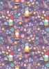 Spring Treats Fabric | Spring Gnomes Dark Lavender