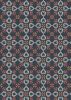 Lewis & Irene Folk Floral Fabric | Cross Stitch Hearts Navy