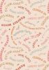 Lewis & Irene Snuggle Season Fabric | Cosy Words Cream