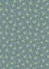 Noel Metallic Christmas Fabric | Stars & Berries Blue