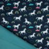 Soft Shell Fleece Fabric | Unicorn Navy