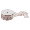 Premium Wire Edged Ribbon | Gingerbread, 63mm