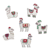 Christmas Embellishments | Christmas Llamas, 6pcs