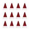 Christmas Embellishments | Glitter Santa Hats, 12pcs