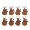 Christmas Embellishments | Wooden Reindeer, 10pcs
