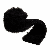 Faux Fur Rolls, 2m x 80mm | Black