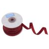 Glitter Velvet Ribbon, 10mm | Red