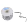 Glitter Velvet Ribbon, 10mm | Silver