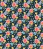Cotton Print Fabric | Posy Navy