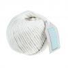 Natural Macrame Cord | 4mm x 50m Ball - White