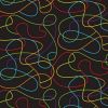 Wild & Bright Cotton Fabric | Squiggle