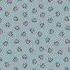 Coronation Day Fabric | Union Jack Hearts Blue - Gold Metallic