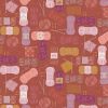 Cassandra Connolly Memory Made Fabric | Clickety Clack Dark Rust