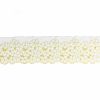 Premium Egyptian Cotton Broderie Anglaise Lace - Floral Yellow