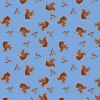 Tomtens Forest Friends Lewis & Irene Fabric | Squirrels Light Blue