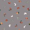 Small Things Countryside Fabric | Chickens & Ducks Warm Grey