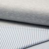 Luxury Sweatshirt Fabric | Marl Front - Stripe Reverse Blue