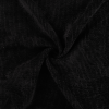 8w Washed Corduroy Fabric | Black