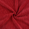 8w Washed Corduroy Fabric | Red