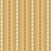 Indian Summer Fabric by Stuart Hillard | Floral Stripe on Yellow