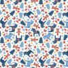 Tomtens Folklore Christmas Lewis & Irene | Blue Christmas Horses White