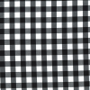 Berkshire Yarn Dyed Cotton Gingham Fabric, 17mm | Black