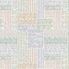 Purrfect Book Club Lewis & Irene Fabric | Multi Cat Text Cream