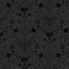 Tiny Tonals Lewis & Irene Fabric | Celtic Thistles Black On Black