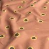 Cotton Rich Jersey Fabric | Sunflower Coral