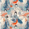 Premium Cotton Poplin Fabric | Japanese Print