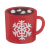 Christmas Craft Buttons | Hot Chocolate, 24mm - 10pcs