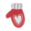 Christmas Craft Buttons | Right Snow Glove, 24mm - 10pcs