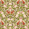 Old Quercus Lewis & Irene Fabric | Fox And Squirrel Dark Cream