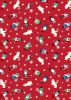 Hygge Glow Fabric | Mini Tomten Red