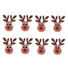 Christmas Embellishments | Glitter Reindeer, 8pcs