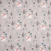 Jersey Cotton Fabric | Polar Bear In Winter Dusty Grey