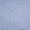Embroidered Jersey Fabric | Elephant Blue