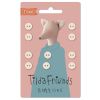 Tilda Chambray Fabric Covered Buttons - Neutrals - 9mm Pack of 10