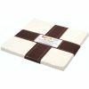 10" Fabric Squares | Kona Solids Snow