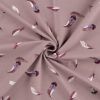 Jersey Cotton Fabric | Feathers Dusty Pink