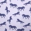 Jersey Cotton Glitter | Unicorns Pale Blue