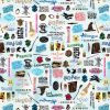 Harry Potter Fabric | Magical Artefacts Sky Blue