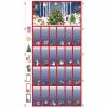 Woodland Christmas Fabric | Advent Panel Red