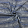 Aztec Jacquard Stripe Fabric | Blue Tones