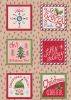 North Pole Christmas | Santa Squares on Parchment